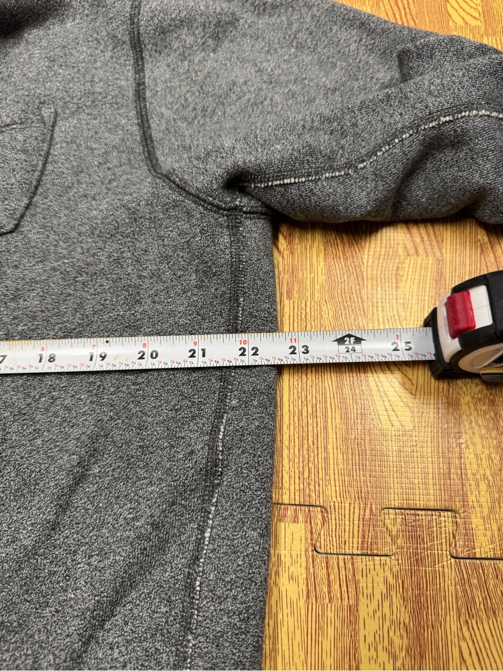 Champion Todd Snyder Hoodie Mens Large Heather Gray Pocket Full Zip Sweatshirt - Picture 6 of 7